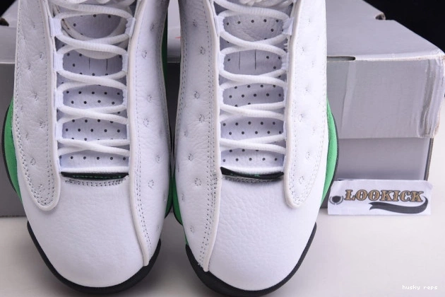 Rep Husky Air DB6537-113 Jordan 13 Green Lucky 0806